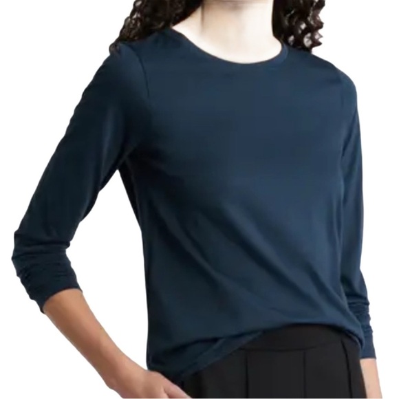 ZARA Casual Three Quarter Length Sleeve Tee - Picture 1 of 8